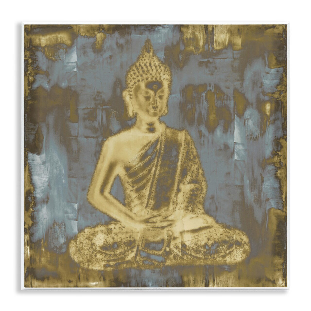 Stupell Industries Muted Earthy Buddha Abstract Wall Plaque Design by Tom Bray